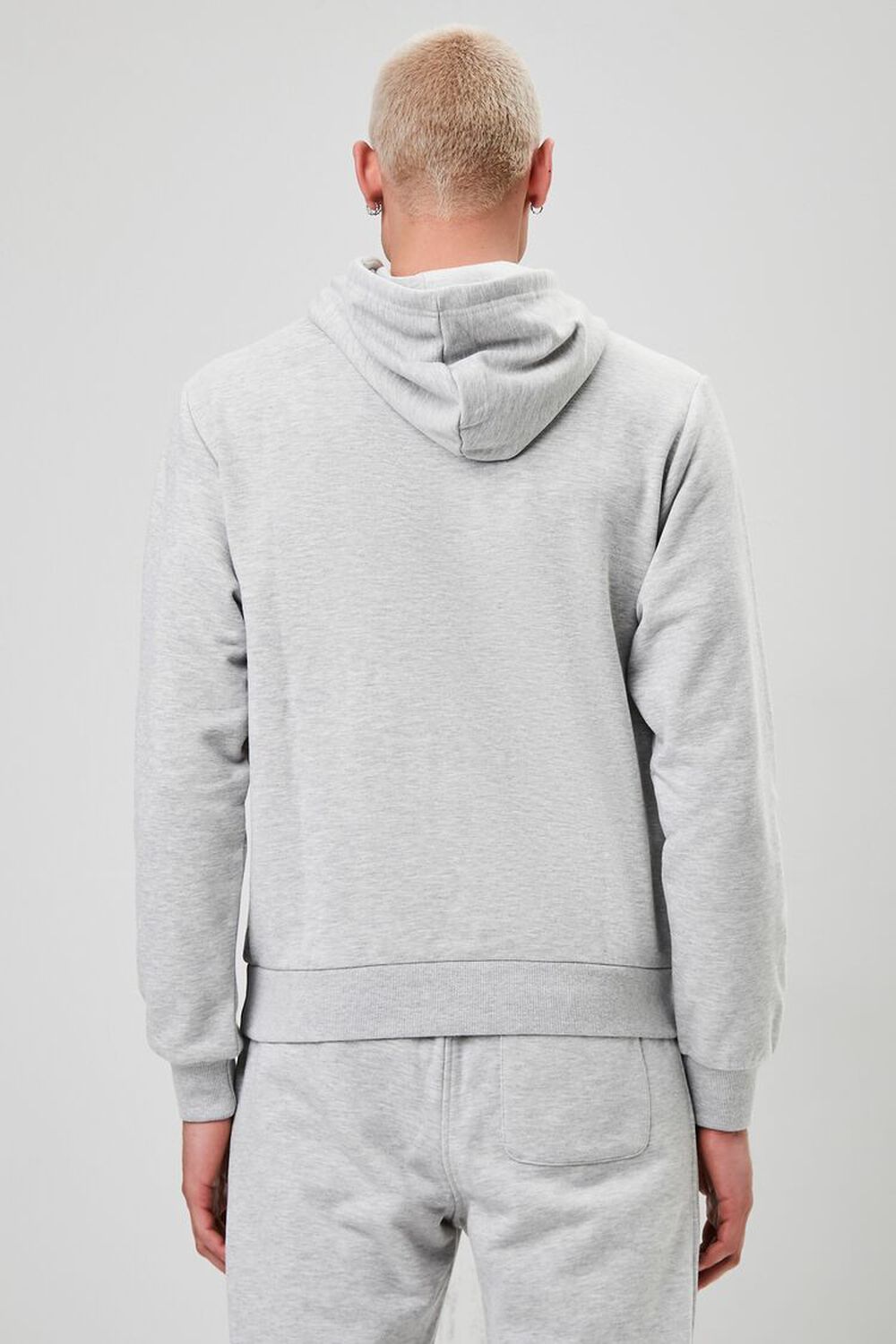 Basic Heathered Drawstring Hoodie